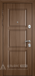 Алюминиевая входная грей дверь для загородного дома №41 внутренняя - фото