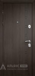 Входная дверь в квартиру Венге с ригельным замком №15 внутренняя - фото