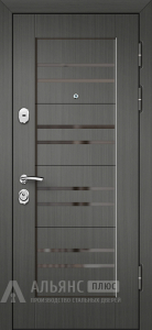 Классическая дверь в цвете Антрацит №33 внешняя - фото