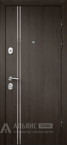 Металлическая с зеркалом внутри для квартиры №6 внешняя - фото