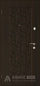 Черная дверь вид снаружи №50 внутренняя - фото