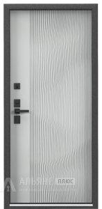 Входная элитная металлическая дверь Термо Антрацит с цилиндровым замком №8 внутренняя - фото