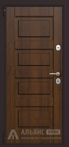 Металлическая дверь с покрытием эмаль открывающаяся внутрь №62 внутренняя - фото