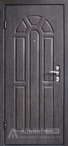 Коричневая стальная дверь для дома №25 внутренняя - фото