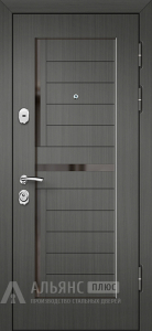 Серая входная металлическая дверь №8 внешняя - фото
