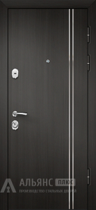 Входная дверь с отделкой молдингом и филенкой №40 внешняя - фото