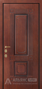 Дверь в квартиру цвет темный венге №54 внешняя - фото