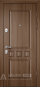 Входная дверь с зеркалом и уплотнителем из пенополистирола №118 внешняя - фото