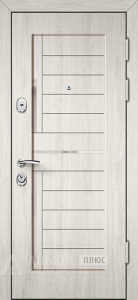 Алюминиевая МДФ ПВХ дверь с терморазрывом и зеркалом №56 внешняя - фото