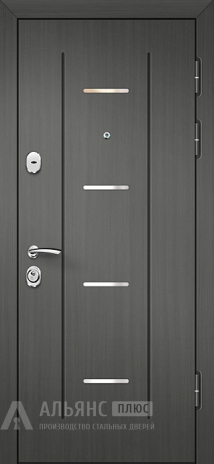 Фото «Дверь серого цвета с цилиндровым запорным механизмом №4»