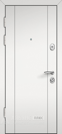 Фото 2 «Дверь серого цвета с цилиндровым запорным механизмом №4»